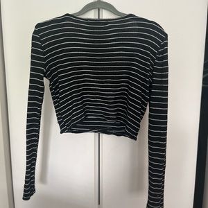 Cropped Stripped Shirt